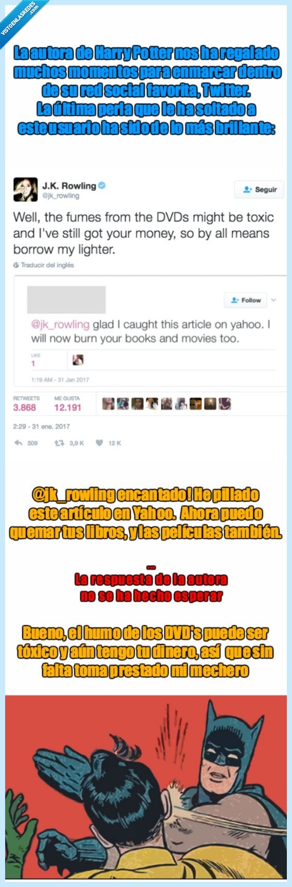 jk rowling,hostia,zasca,usuario