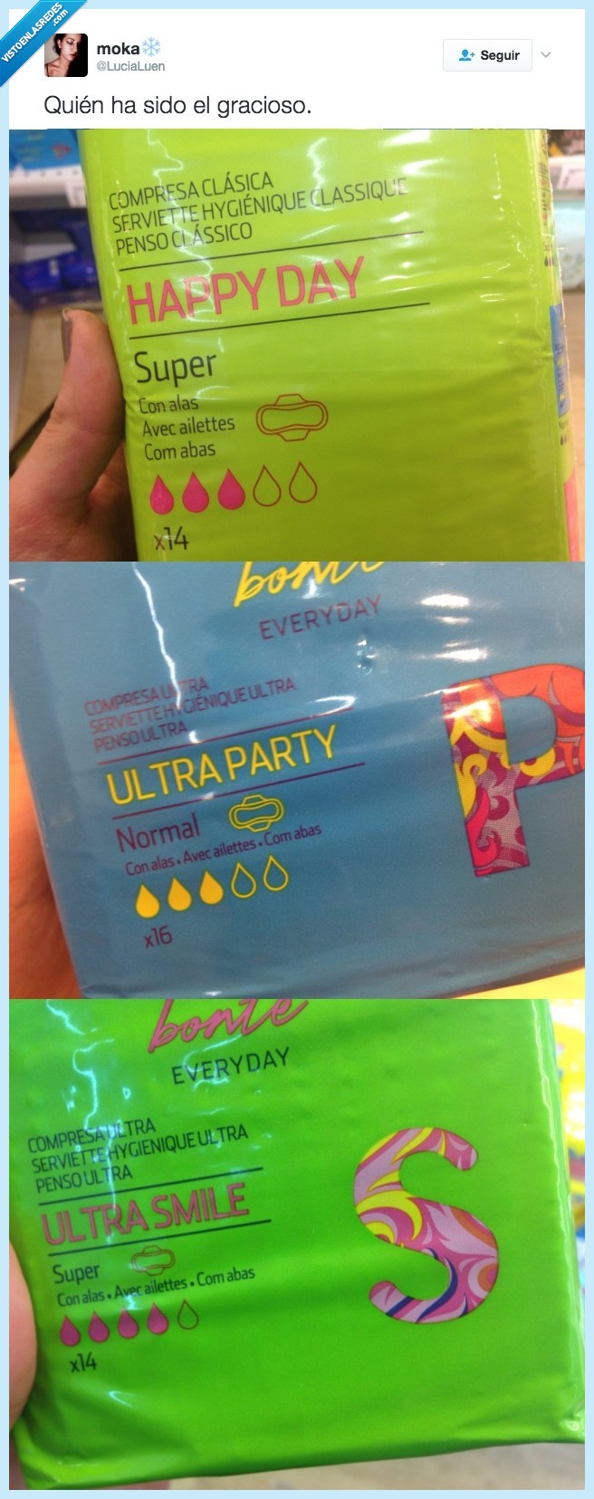 compresas,nombrar,dolor