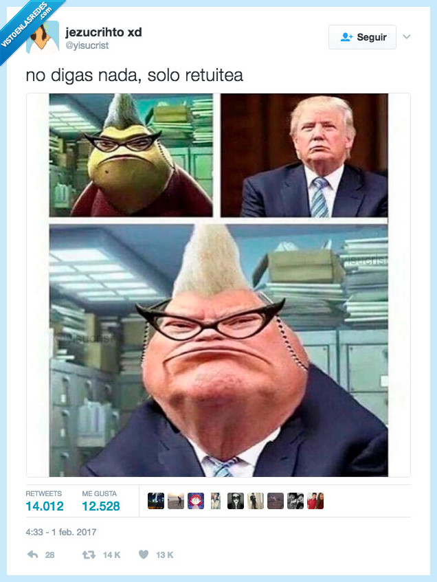 gafas,trump,monstruos sa,sin palabras