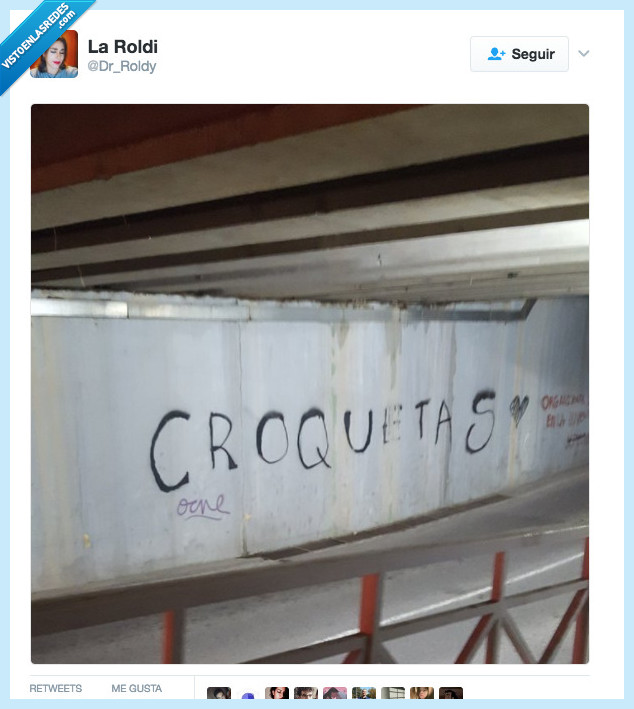 croqueta,grafitti,gustar