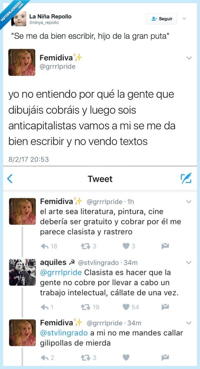 arte,callar,clasista