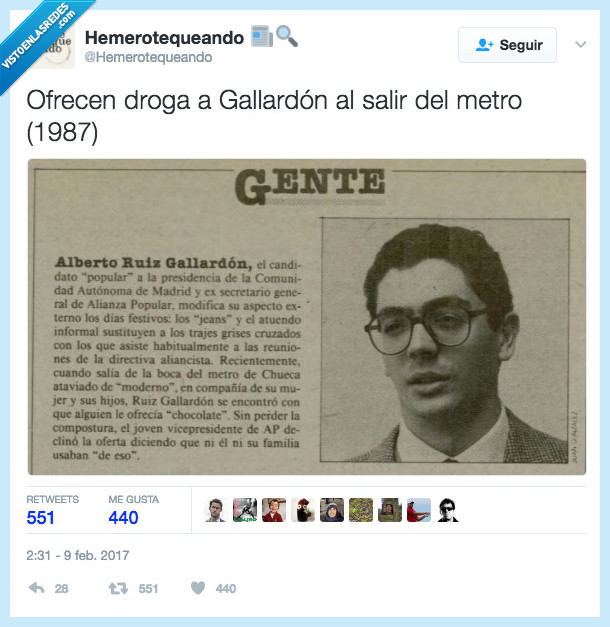Gallardón,metro,droga,pardillo