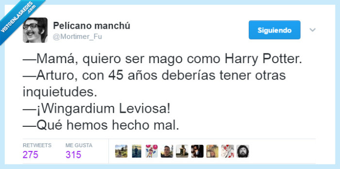 Mortimer,Harry Potter,45 años