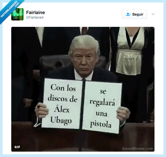 trump,ubago,pistola