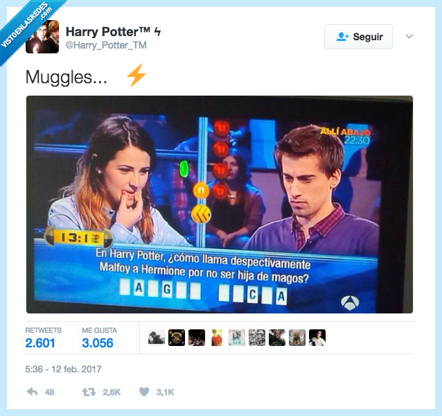 Harry Potter,muggle,sangre sucia