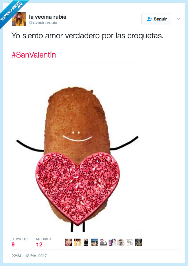 croqueta,amor,san valentín