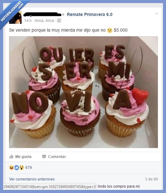 san valent&iacute;n,despechado,cupcakes