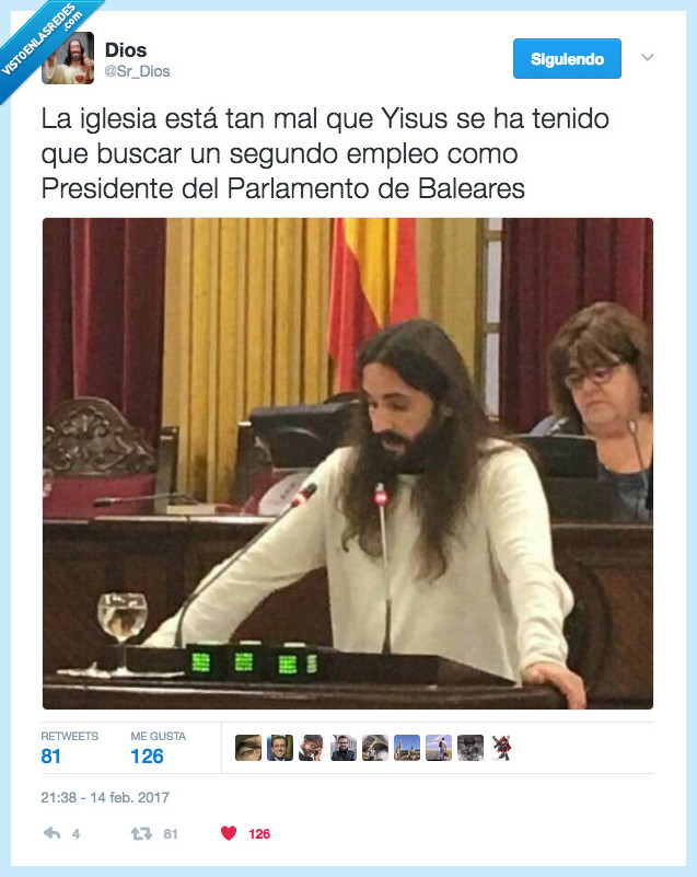 sr dios,yisus,empleo,baleares