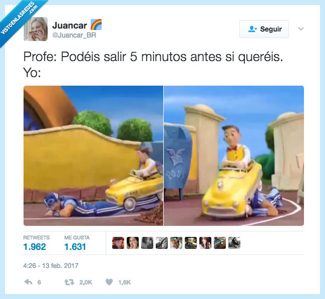 salir,lazy town,5 minutos,viernes