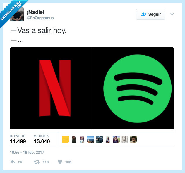 salir,netflix,spotify