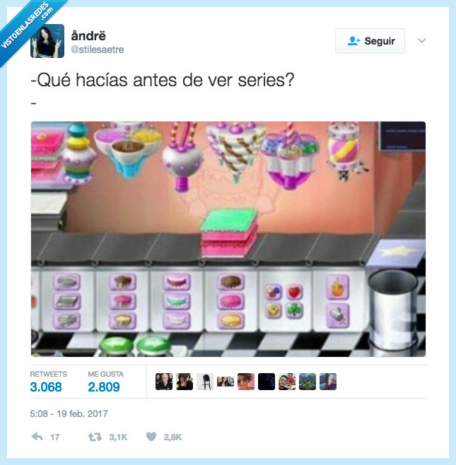 internet,series,jugar,tartas