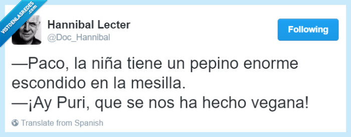 vegana,pepino,niña,escondido