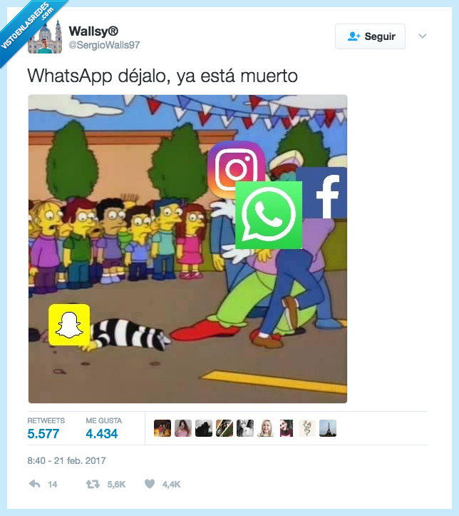 simpsons,snapchat,instagram,facebook,muerto