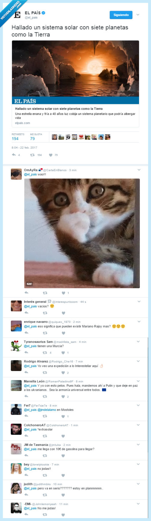 Nasa,replys twitter,última hora