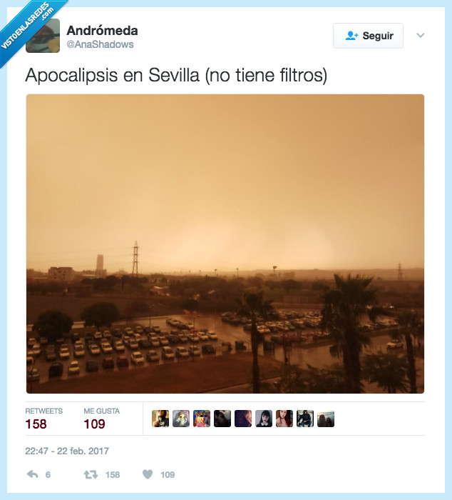 Sevilla,filtros,tormenta de arena