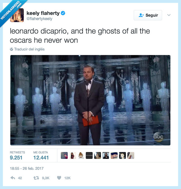 Leonardo Dicaprio,Oscars,ganar,fantasma
