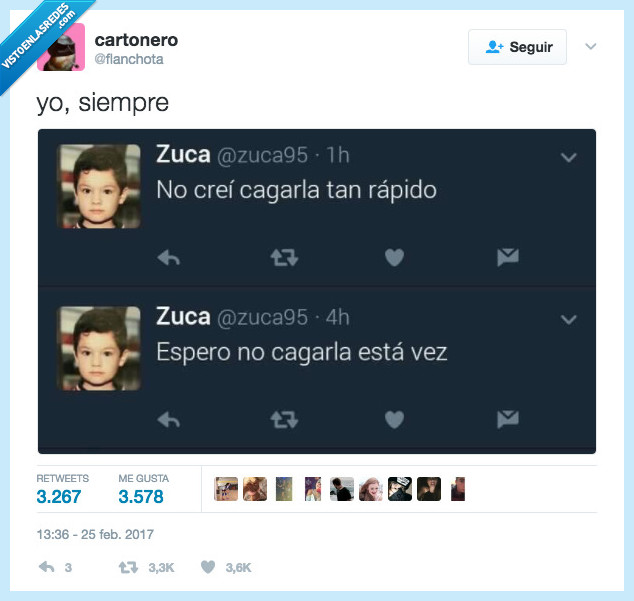 cagar,vida,rápido