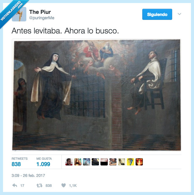 sta teresa,buscar,levitar