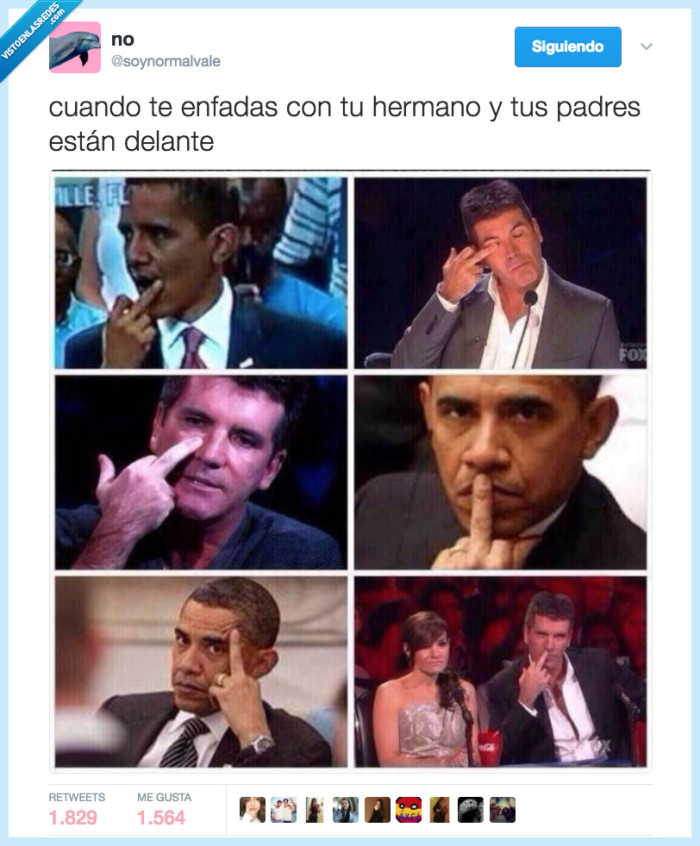 hermano,padres,middle finger