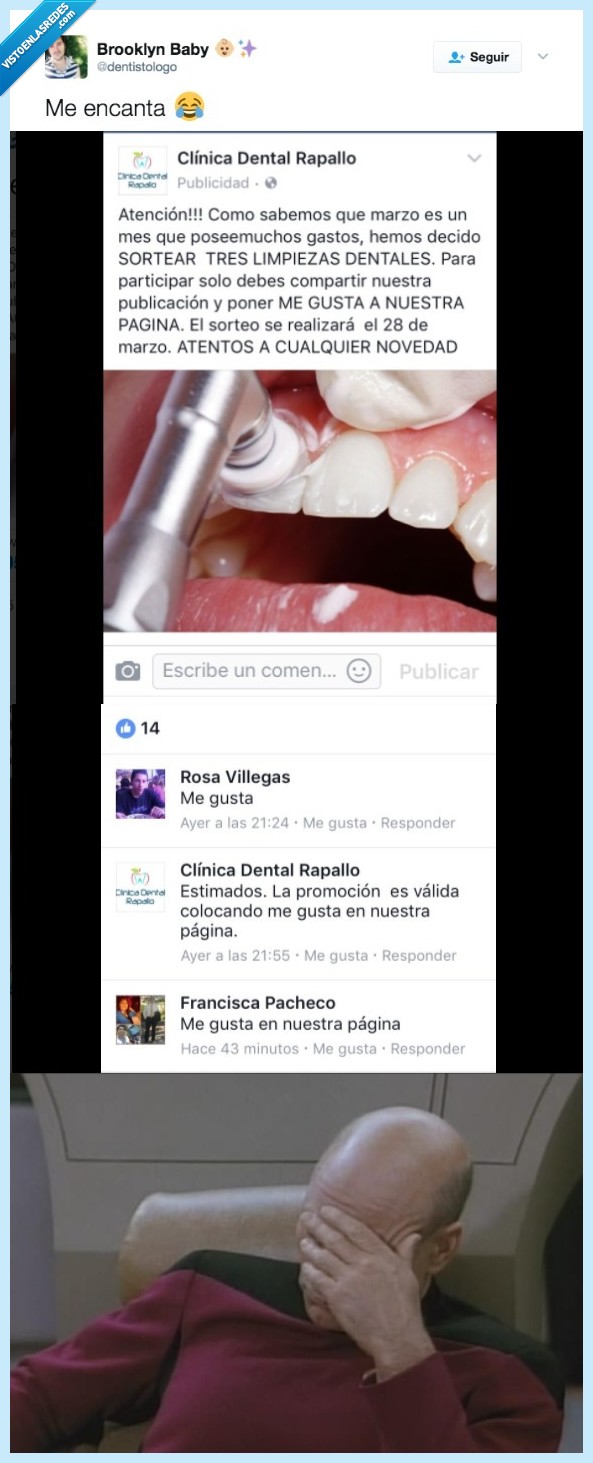DENTISTA,ENTERAR,ME GUSTA,FACEBOOK
