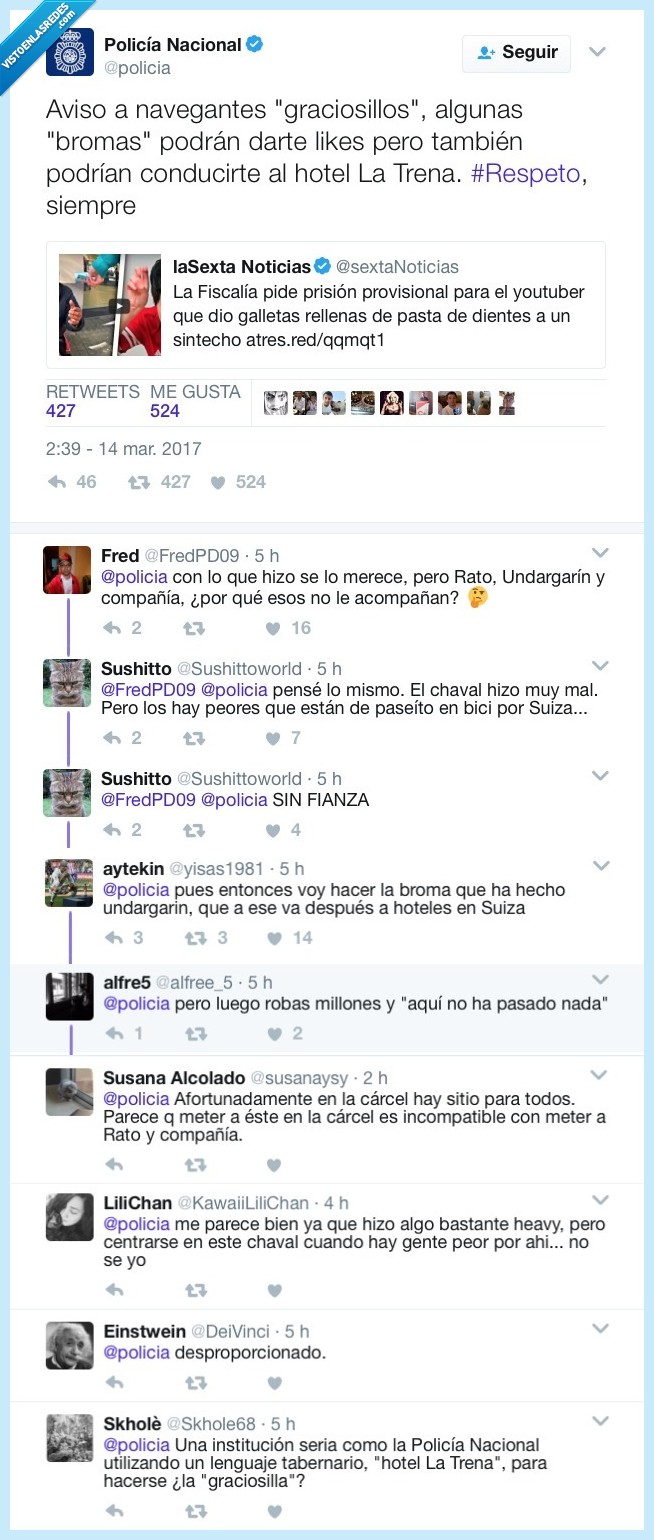 reset,policía,tweet