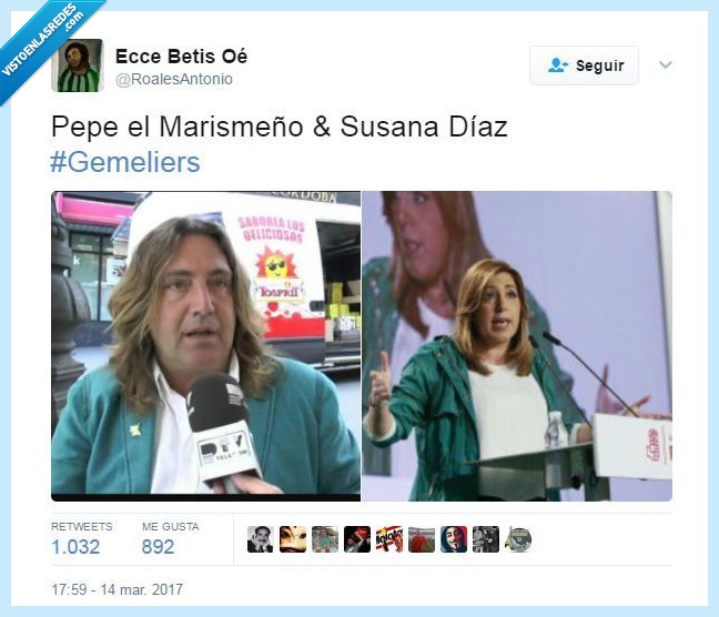 Pepe el Marismeño,Susana Díaz,parecidos razonables