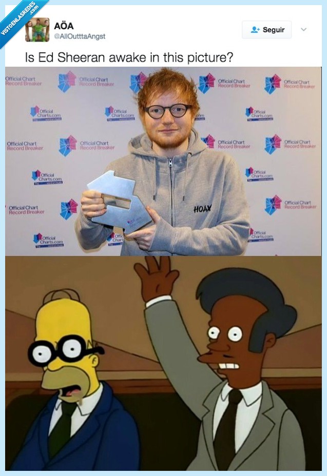 462719 - ¿Está Ed Sheeran despierto en esta foto?