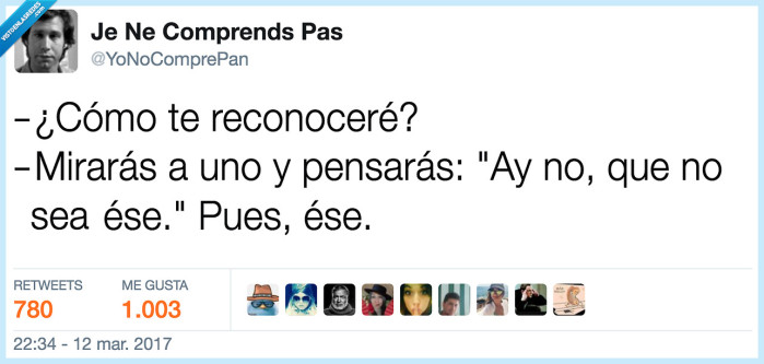 reconocer,cita a ciegas,pensar