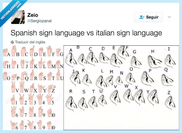 lengua,signos,español,italiano