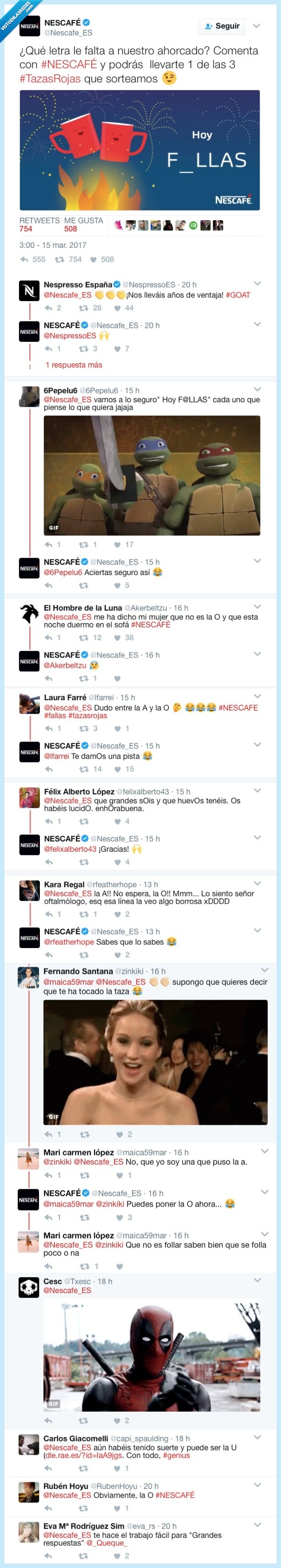 Nescafé,liar,twitter,ahorcado