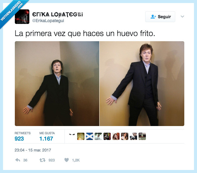 paul,mc cartney,freir huevo