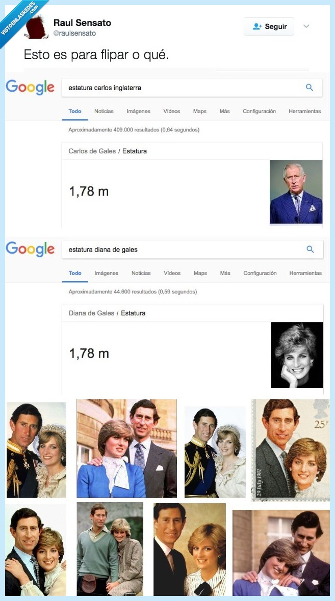 lady di,inferioridad,altura