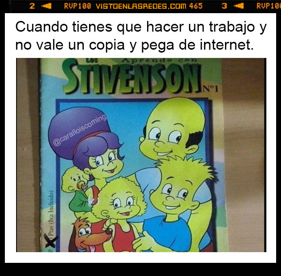 caralloiscoming,trabajo,copiar,simpsons