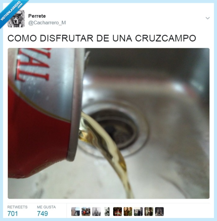 cerveza,crucampo,gustar,tirar