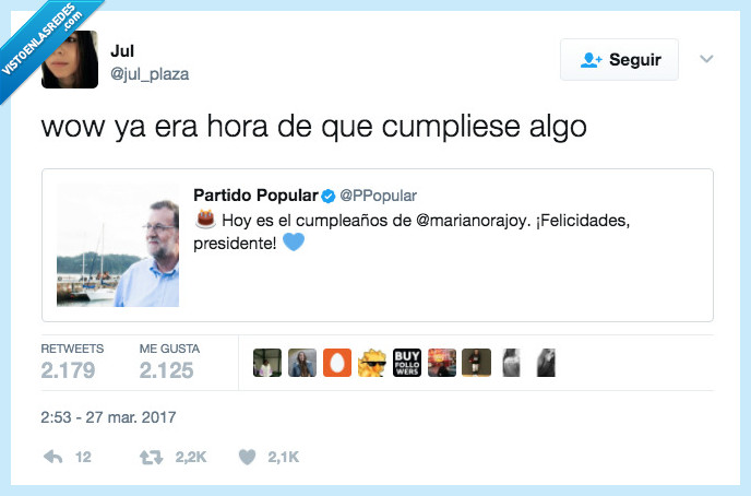 cumpleaños,rajoy,cumplir