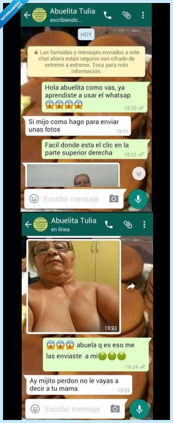 abuela,peligro,selfie