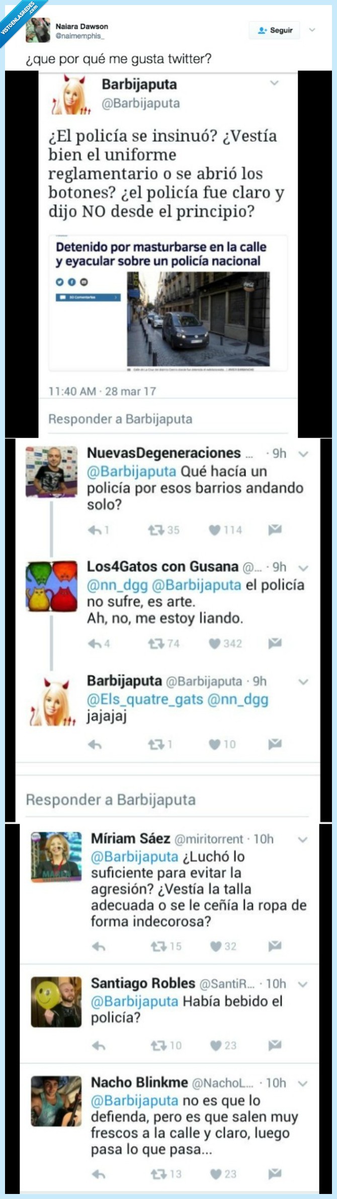 barbi,policía,twiiter