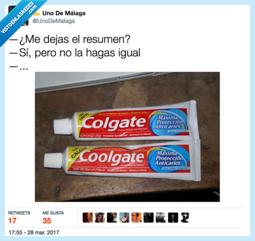 pasta de diente,resumen,copia