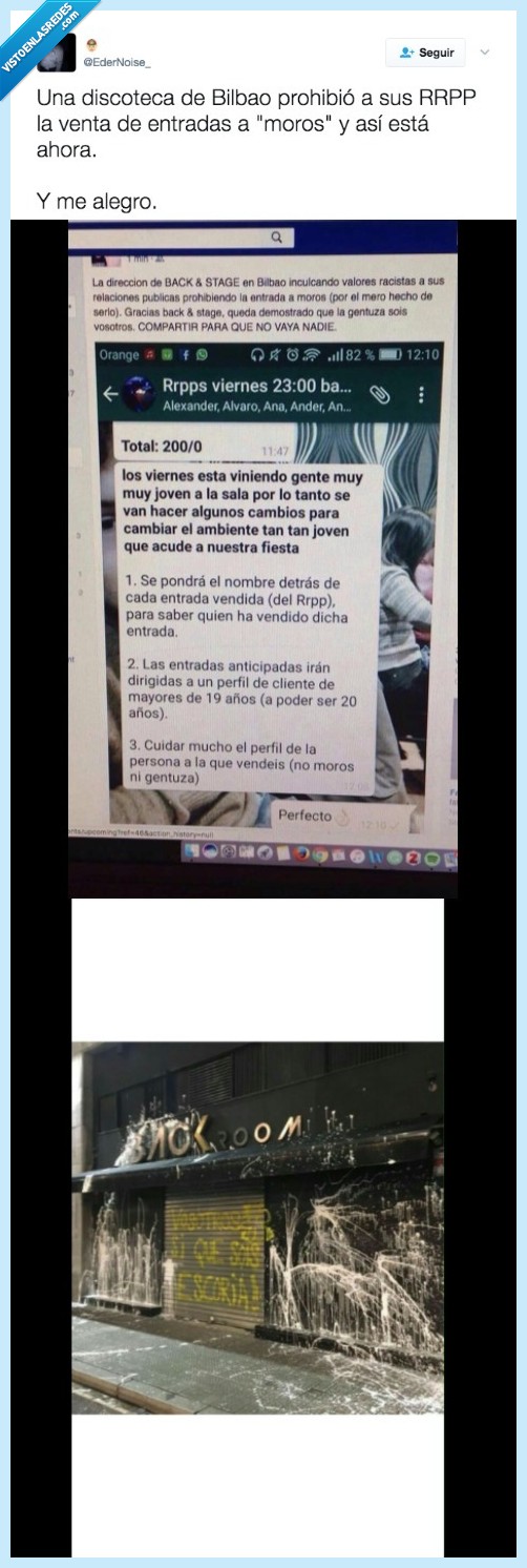 discoteca,bilbao,racismo,muy fuerte