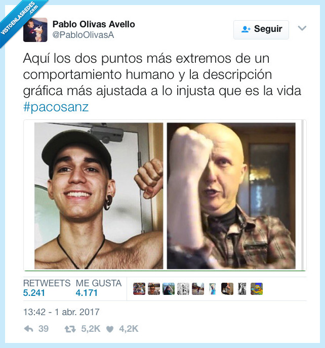 paco sanz,pablo,comportamiento,injusticia