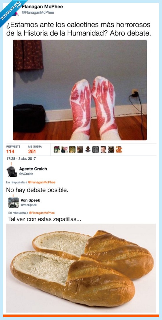 zapatilla,comida,calcetín