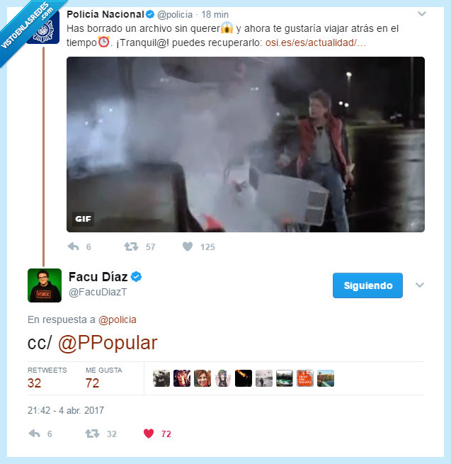 pp,partido popular,twitter,policía,archivos,borrar