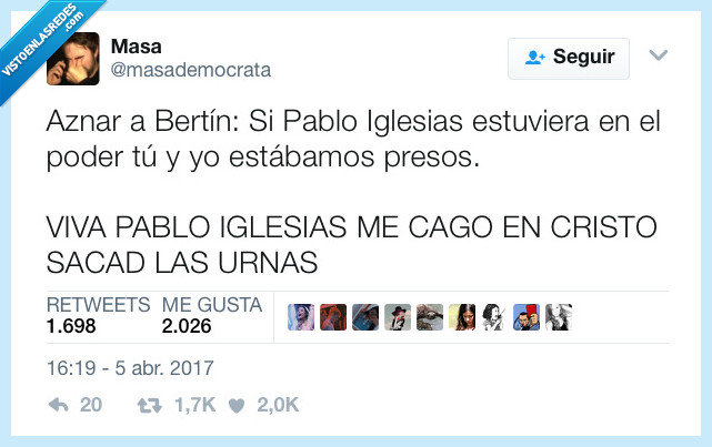 iglesias,aznar,pablo,sacad,urnas