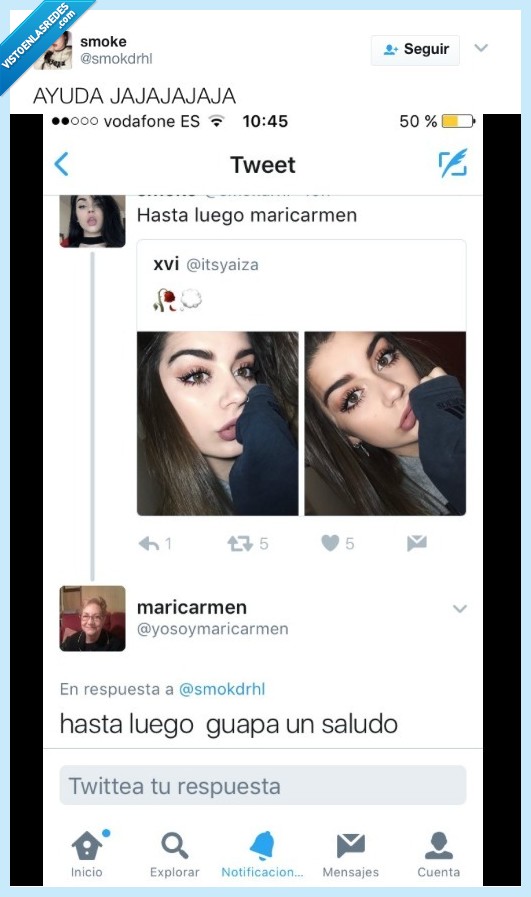 mari carmen,grande,twitter