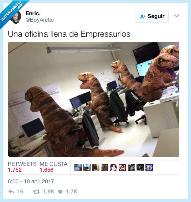 dinosaurio,rex,oficina