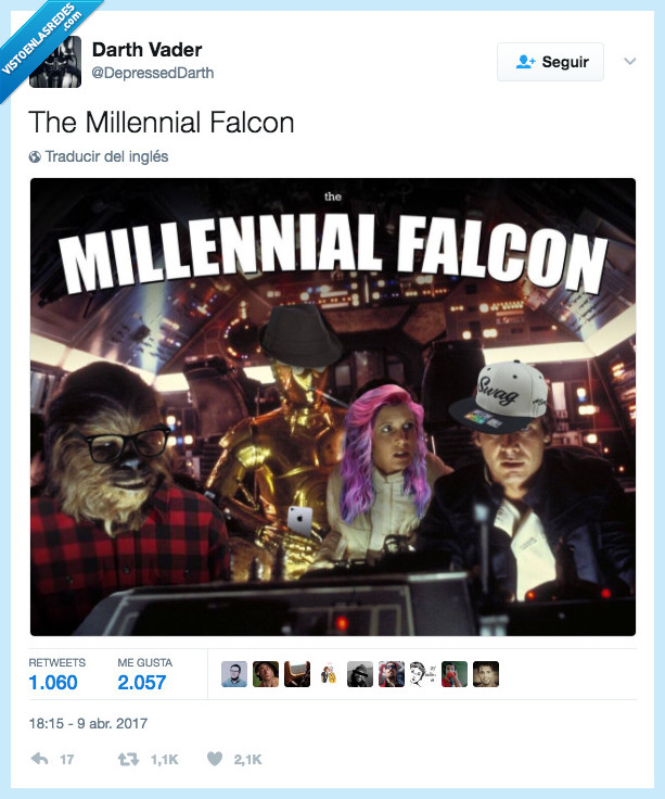 halcón,milenario,millenial