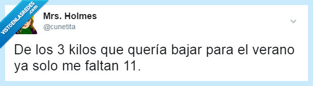 twitter,humor,chiste,kilos,verano,vida,perder,peso