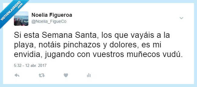 Vacaciones,Semana,Santa,Envidia,Vud&uacute;