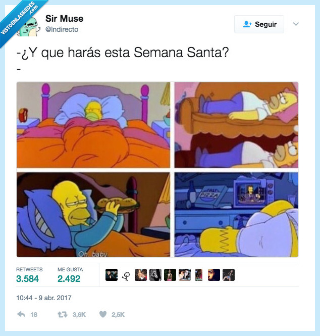 comer,dormir,croqueta,semana santa