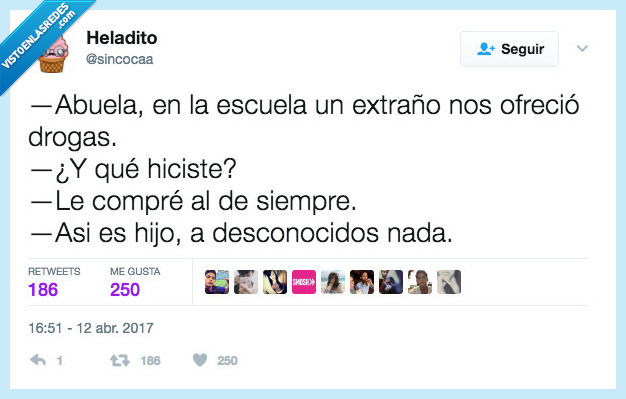 abuela,hijo,desconocido,droja